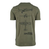 Tricou Army cu Avionul Spitfire Fostex – Olive