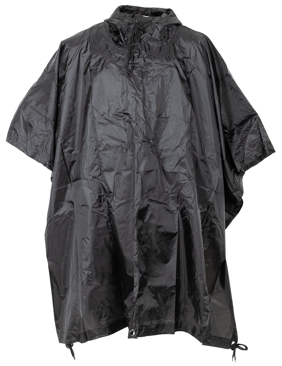 Poncho Ploaie Ripstop MFH 144 x 223 cm – Negru