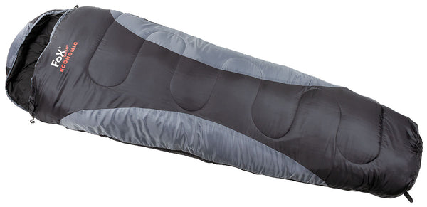 Sac de Dormit Tip Mumie FoxOutdoor Economic - Negru-Gri