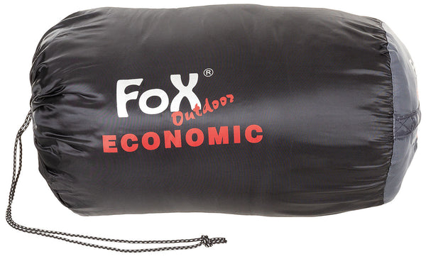 Sac de Dormit Tip Mumie FoxOutdoor Economic - Negru-Gri