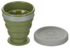 MFH Cana Pliabila Silicon cu Capac 200 ml - Verde Oliv