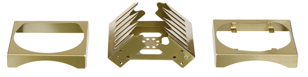 Aragaz de camping pliabil pe combustibil solid, set 3 piese