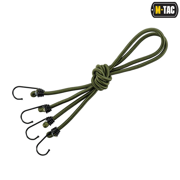 2 x Bungee Cords cu carlige M‑Tac – snururi elastice reglabile | Echipament tactic WARGEAR