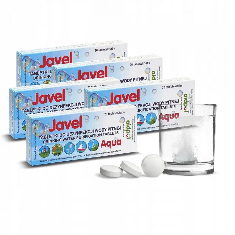 5 x Tablete purificare apa Javel® AQUA | Echipament tactic WARGEAR