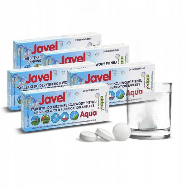 5 x Tablete purificare apa Javel® AQUA | Echipament tactic WARGEAR