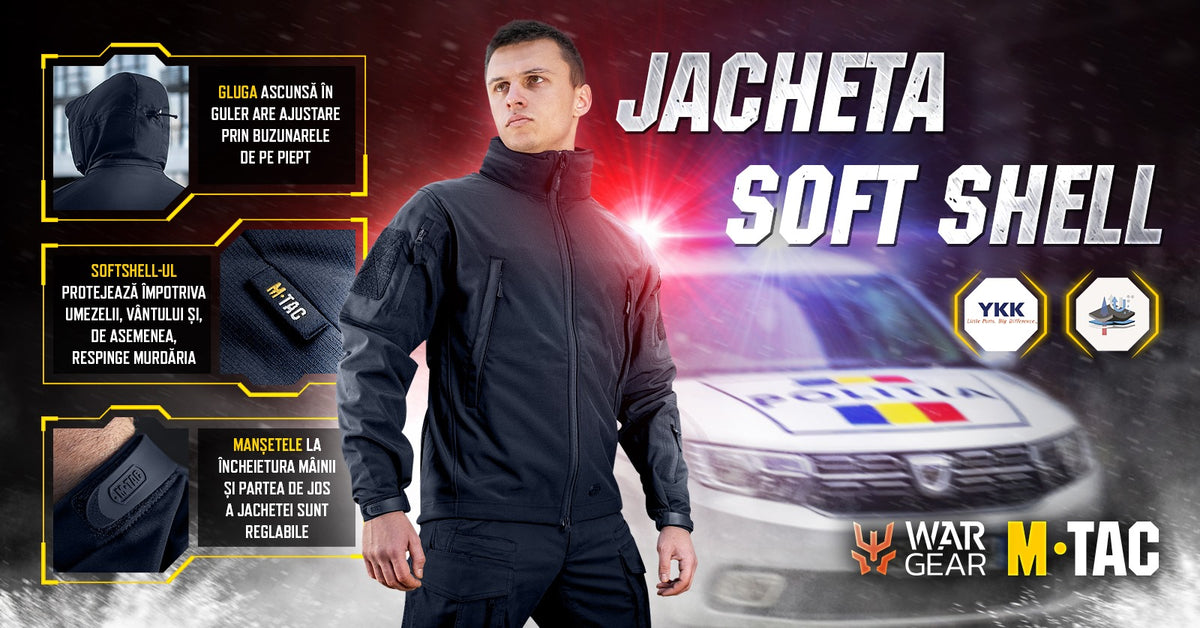 Jacheta tactica SoftShell navy blue M-Tac