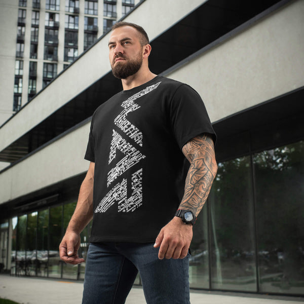 Tricou oversized M-Tac WAR Cotton Hard negru