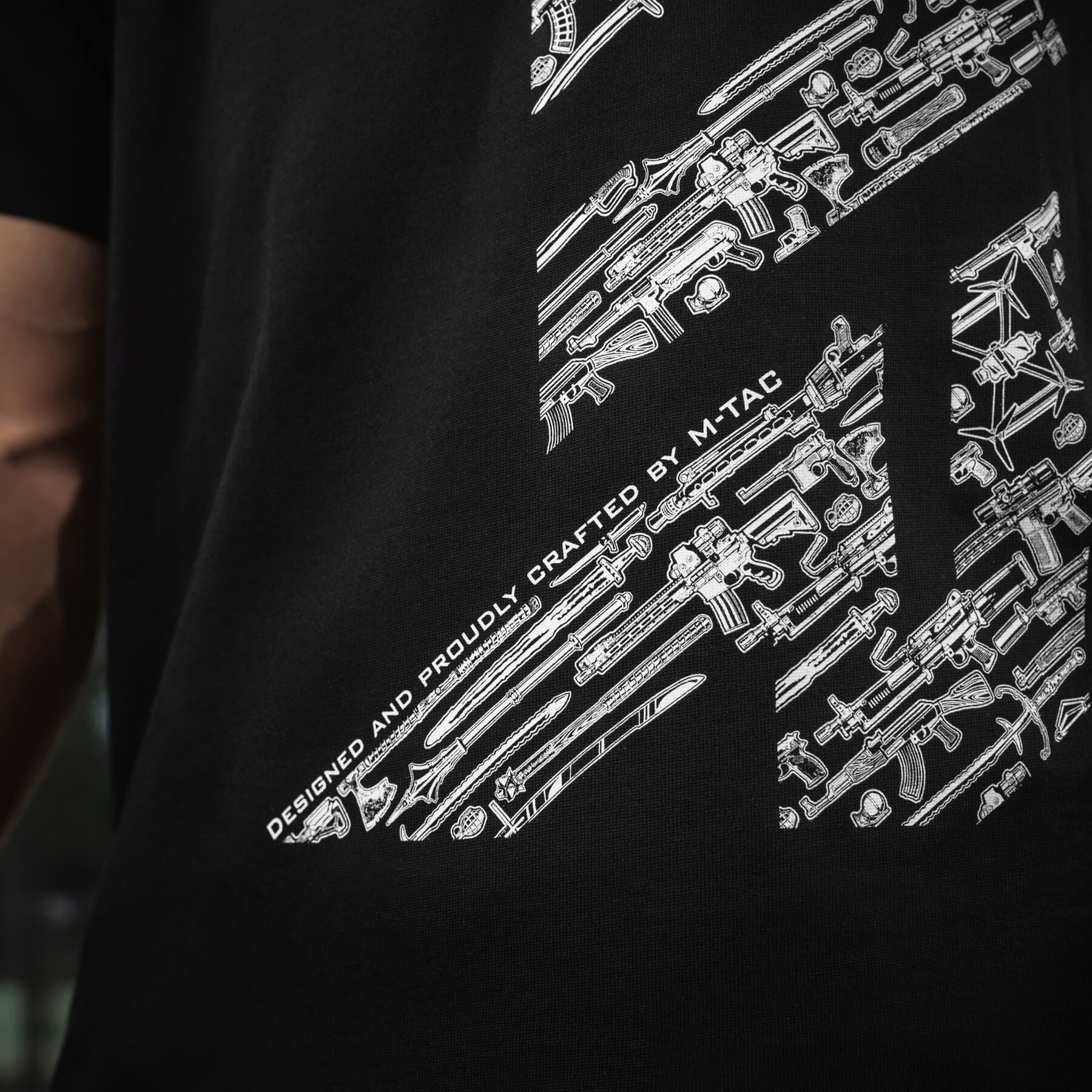 Tricou oversized M-Tac WAR Cotton Hard negru