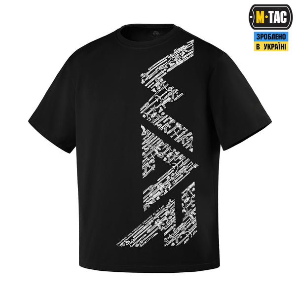 Tricou oversized M-Tac WAR Cotton Hard negru