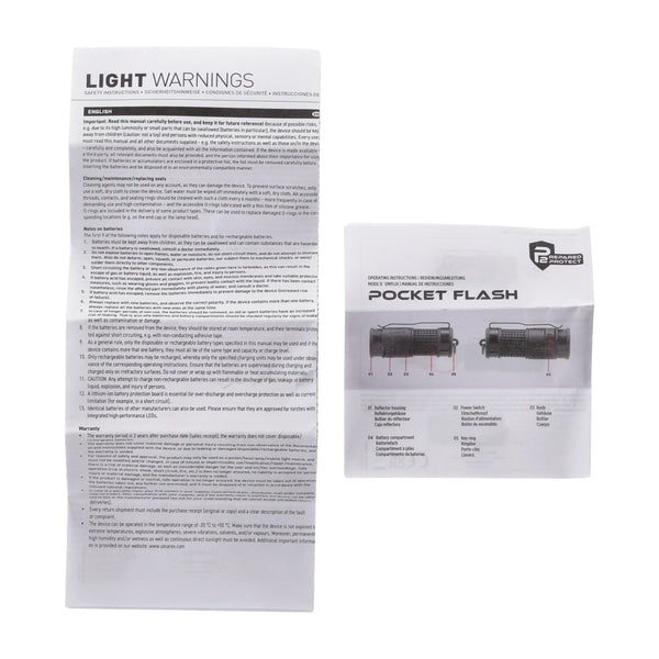 Lanterna Autoaparare Umarex P2P Pocket Flash 500 lm – Strobe