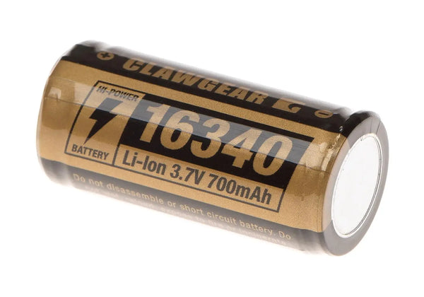 Baterie 16340 3.7v 700 mah Li-Ion CLAWGEAR WARZONESHOP