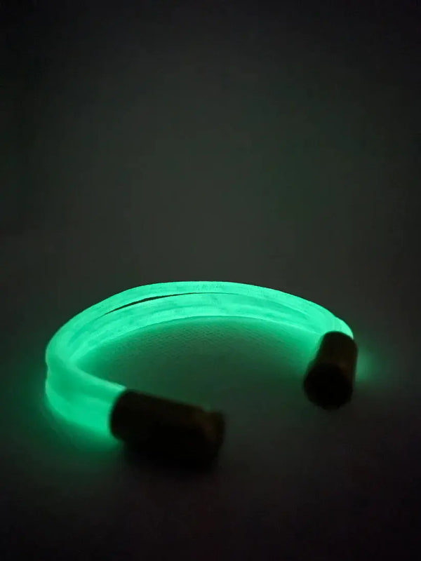 Brățara Paracord Trinity Alb Fosforescent (Glow In The Dark) WARZONESHOP