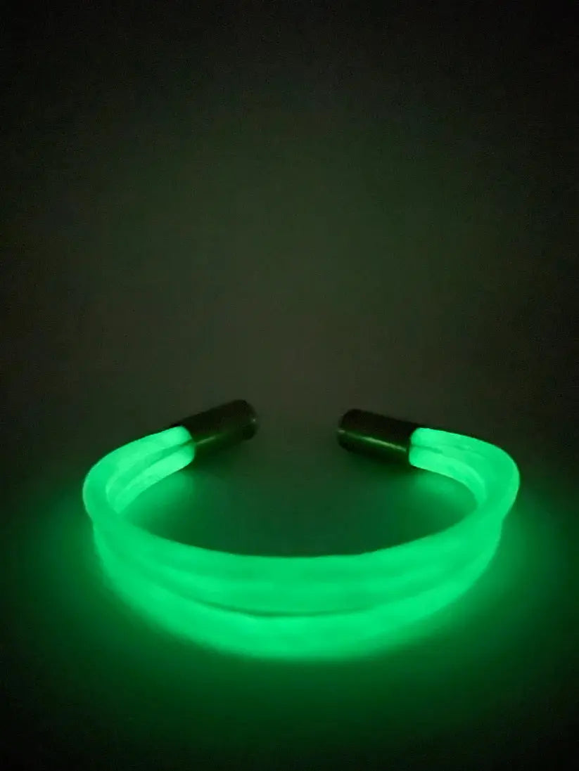 Brățara Paracord Trinity Alb Fosforescent (Glow In The Dark) WARZONESHOP