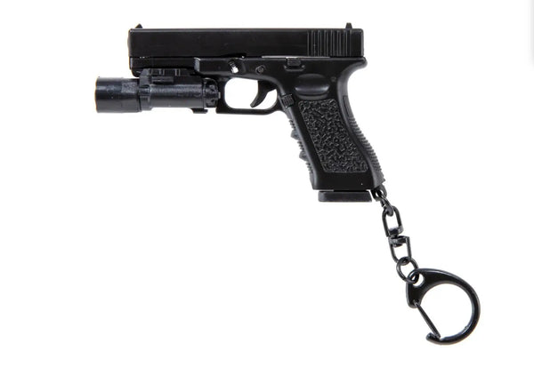 Breloc functional pistol G17 cu lanterna WARZONESHOP