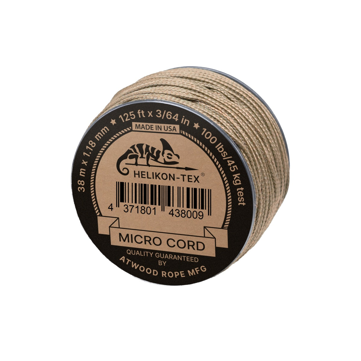 Cordelina micro cord Helikon-Tex, 38 m x 1,18 mm, 45 kg