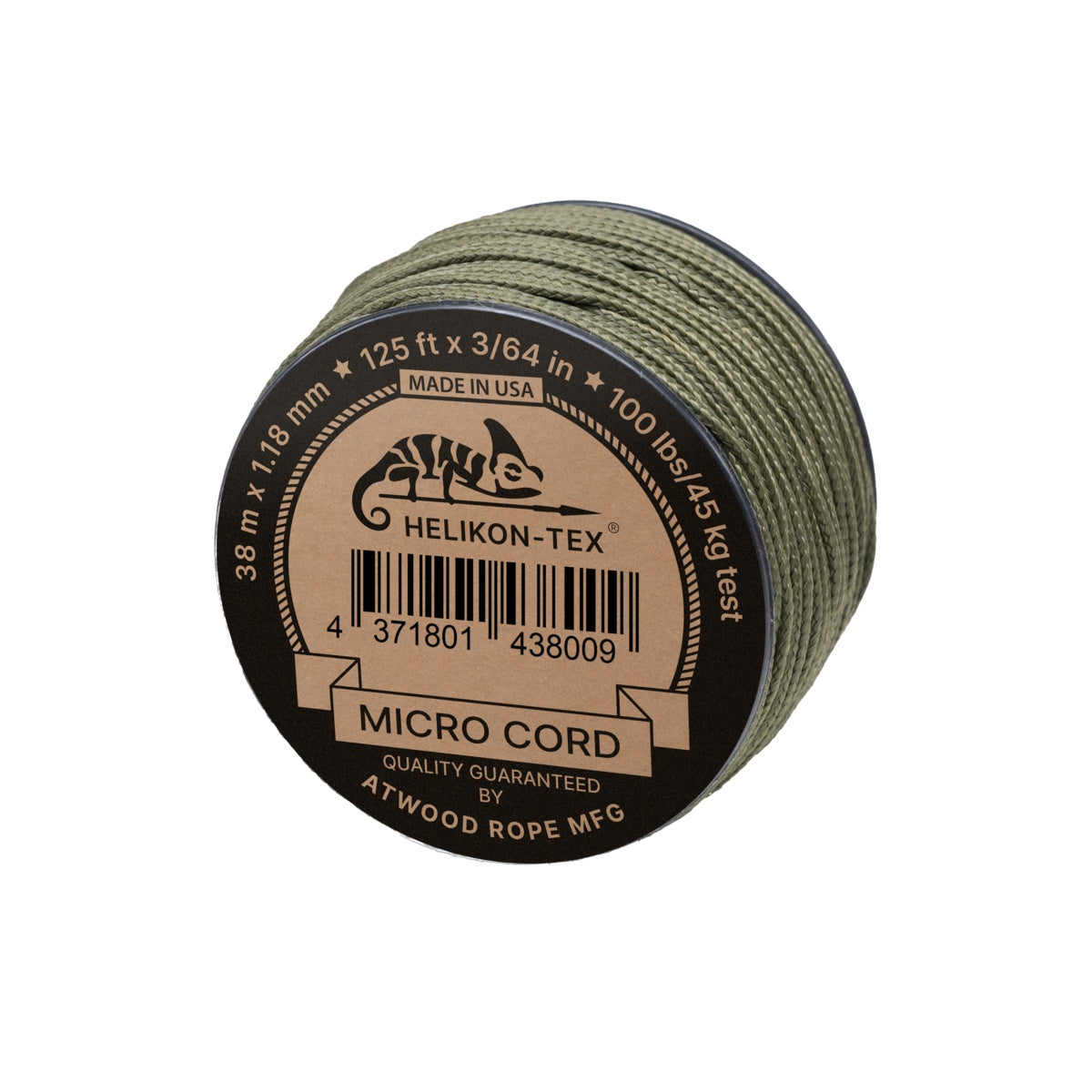 Cordelina micro cord Helikon-Tex, 38 m x 1,18 mm, 45 kg