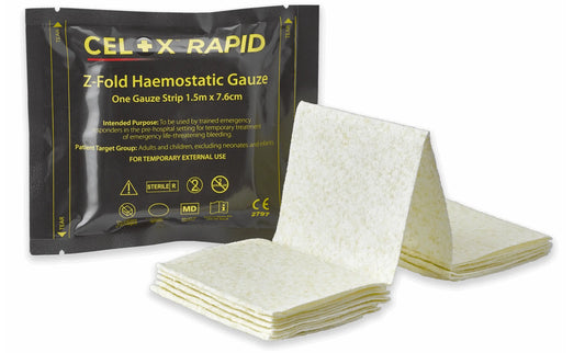 CELOX™ RAPID GAUZE – pansament hemostatic cu actiune rapida WARZONESHOP