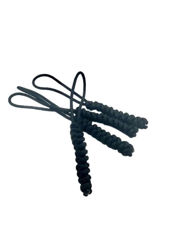 Căpăt Fermoar Paracord Talon Micro Negru Pachet 4 Bucati WARZONESHOP