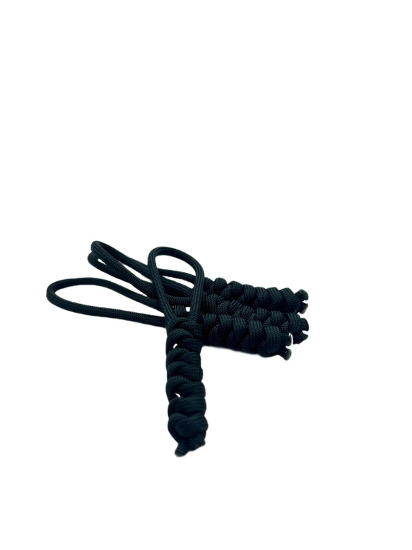 Căpăt Fermoar Paracord Talon Negru Pachet 4 Bucati WARZONESHOP