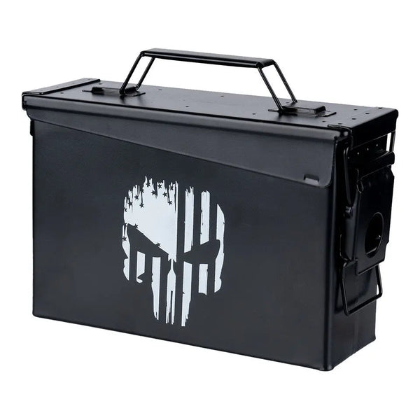 Cutie munitie metalica Ammo Box 30 Cal. Punish Skull WARZONESHOP