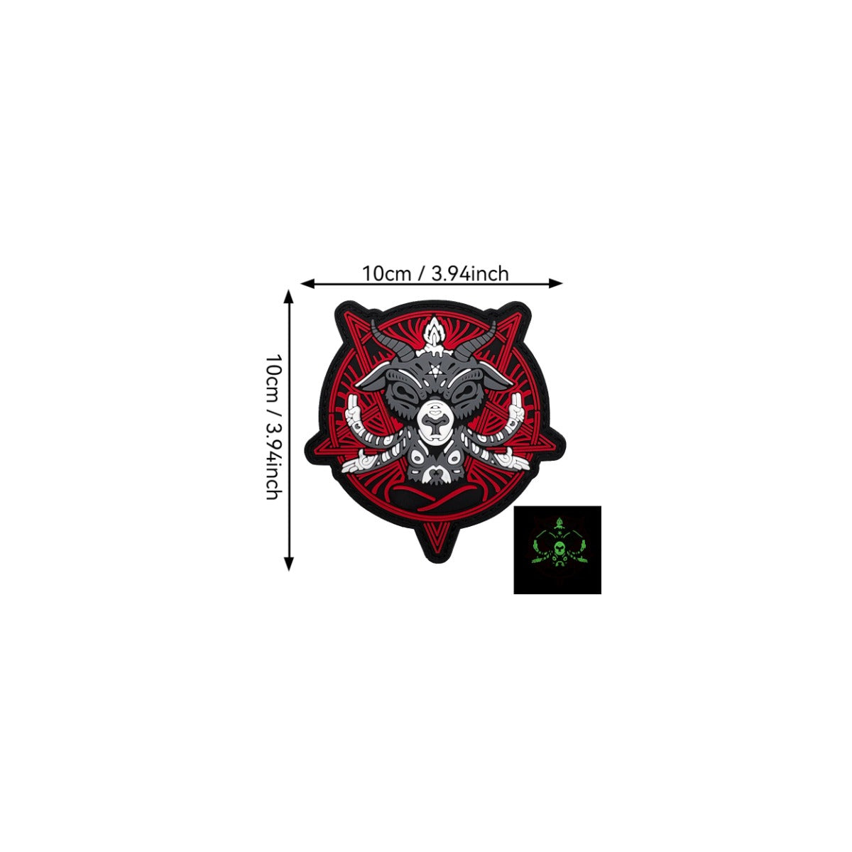 Patch Velcro Bad Decisions Goat Club Delta Armory - Rosu