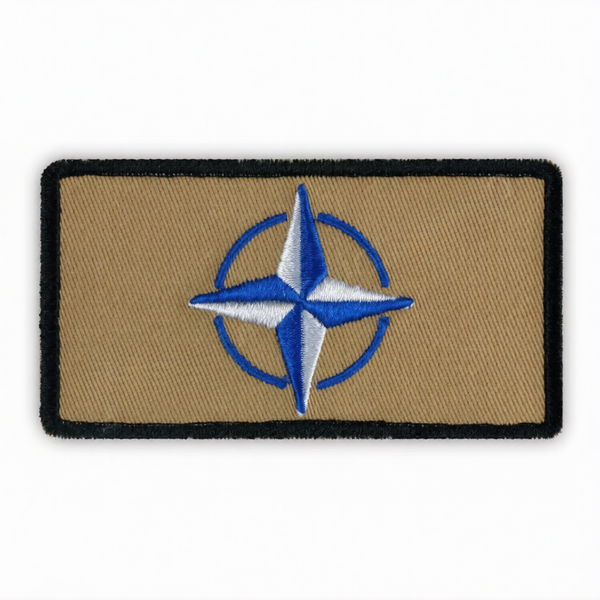 Patch NATO 9 x 4.5cm Bej
