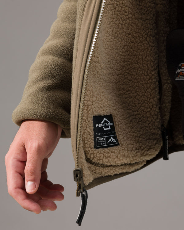 Jacheta reversibila fleece 2-în-1 Pentagon Ianos Sherpa  WARGEAR