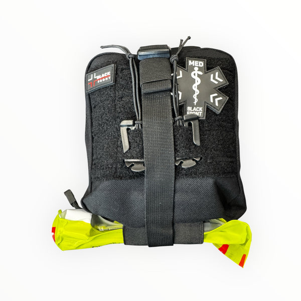 Trusa Medicala Tactica IFAK PTR Black Front – cu Garou si Sistem Rip-Away