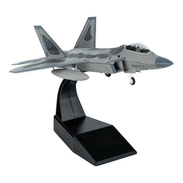 Macheta Avion de lupta F-22 Raptor US Air Force 1:100 – Model Die-cast WARZONESHOP