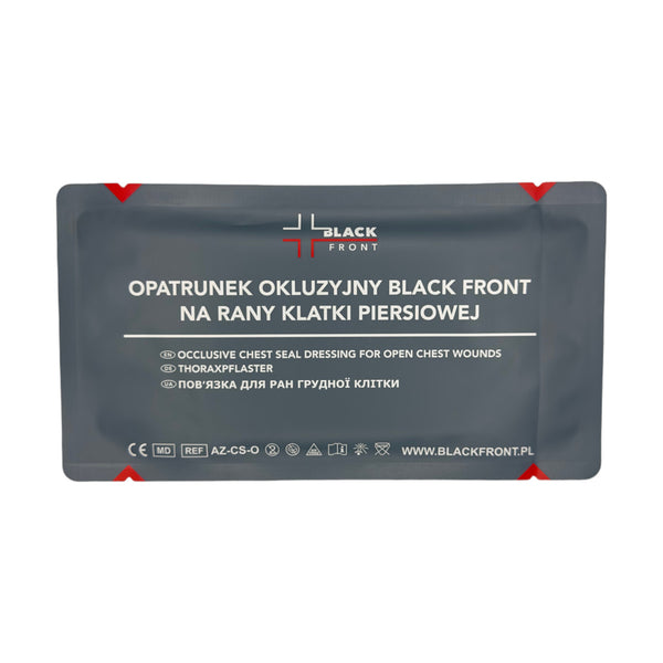 Chest Seal Neventilat Black Front – Pansament Ocluziv 17 cm