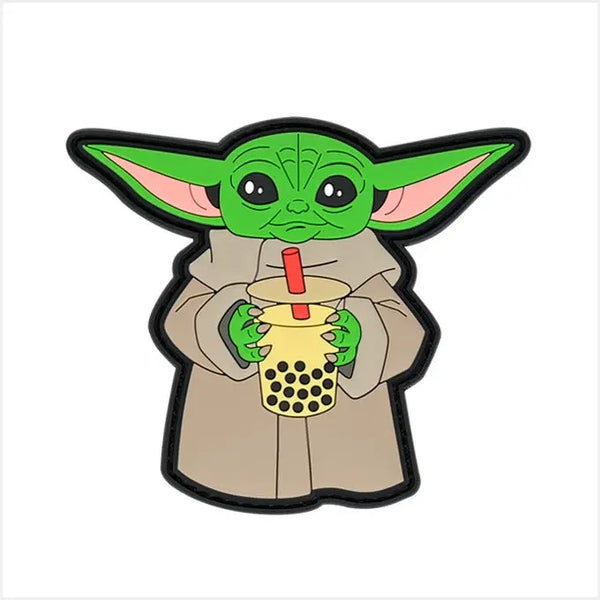 Patch Baby Yoda Bubble Tea velcro PVC WARZONESHOP