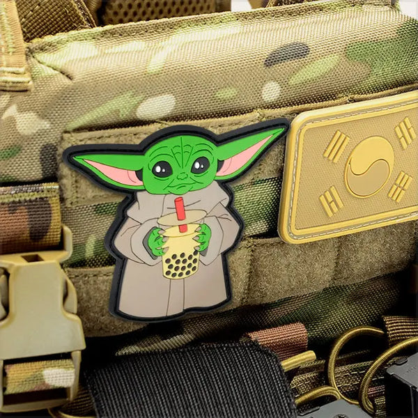 Patch Baby Yoda Bubble Tea velcro PVC WARZONESHOP