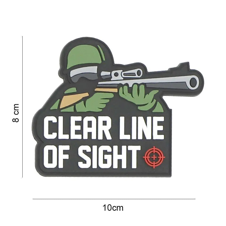Patch Clear Line of sight velcro pvc WARZONESHOP