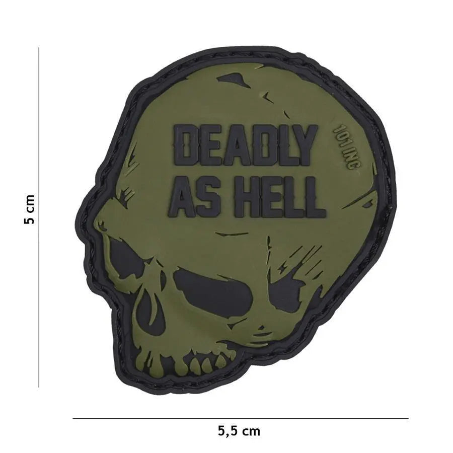 Patch Deadly as Hell velcro 3D WARZONESHOP