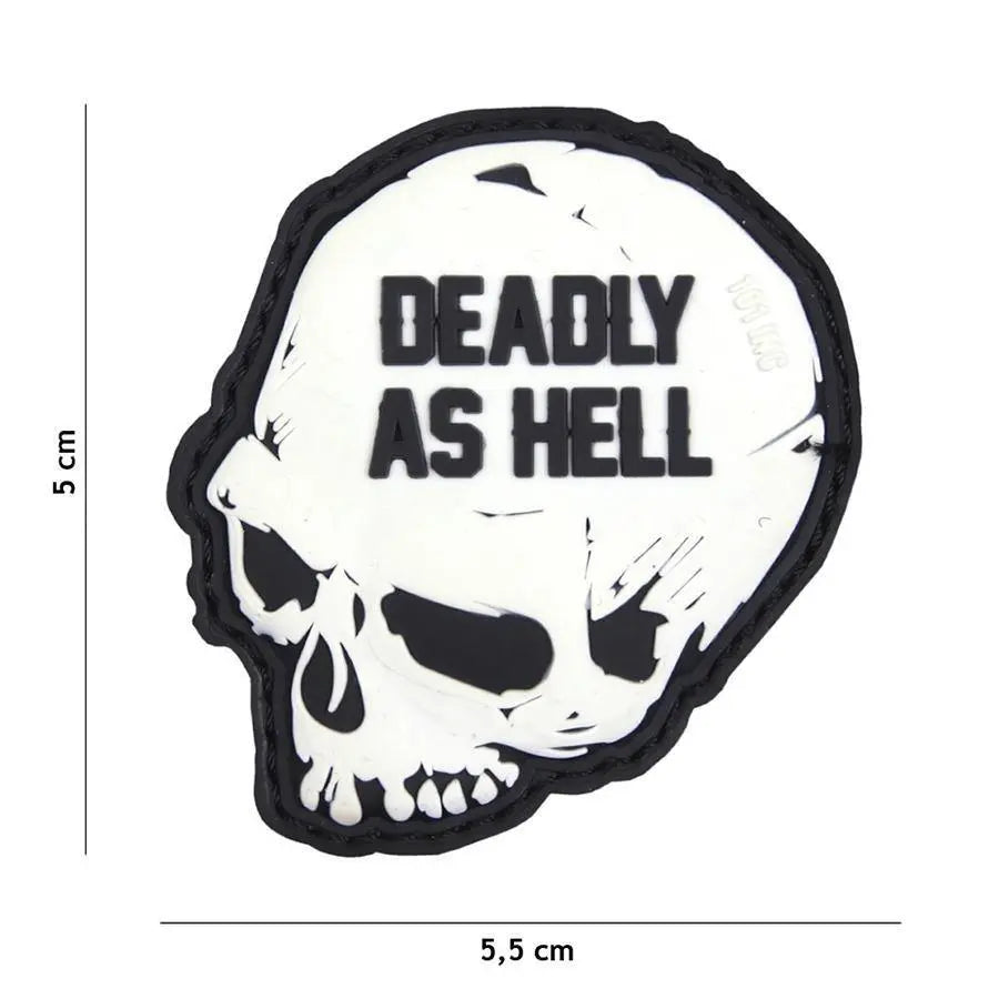 Patch Deadly as Hell velcro 3D WARZONESHOP