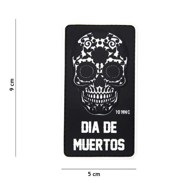 Patch Dia de Muertos velcro 3D WARZONESHOP