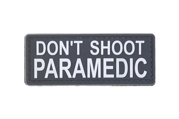Patch Don't shoot paramedic velcro PVC WARZONESHOP