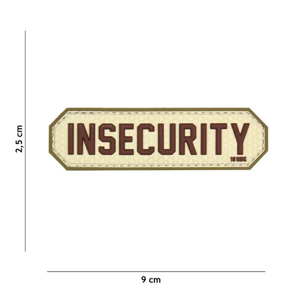 Patch INSECURITY velcro PVC WARZONESHOP