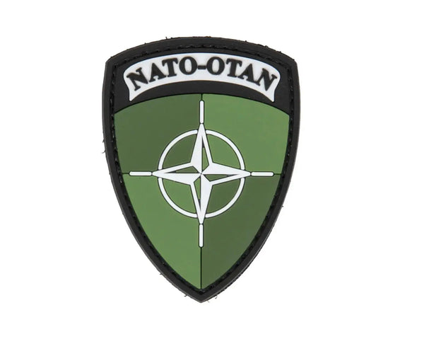 Patch NATO army green velcro 3D PVC WARZONESHOP