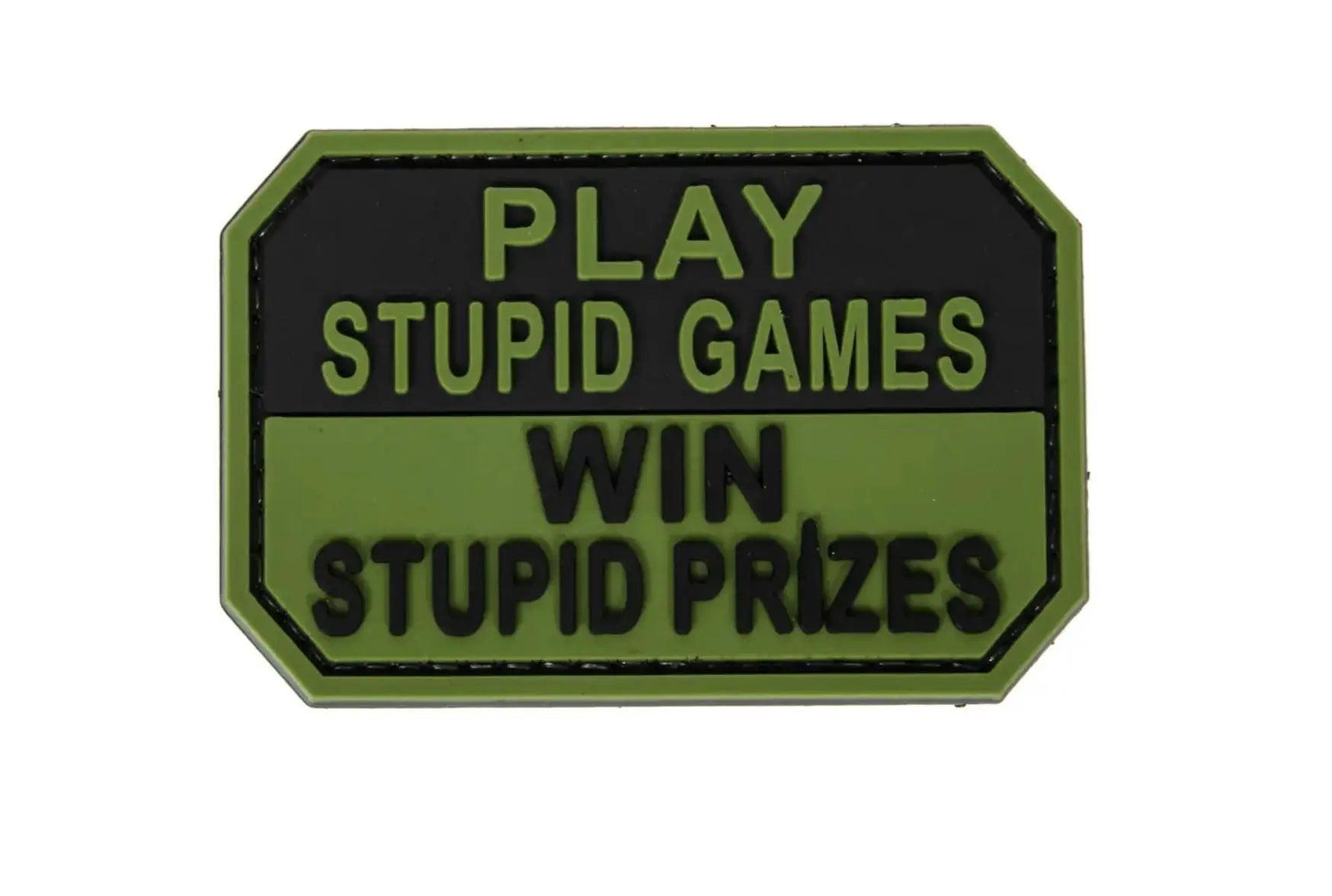 Patch Play Stupid Games Win Stupid Prizes velcro PVC WARZONESHOP
