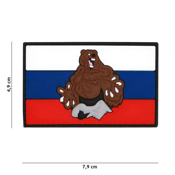 Patch RUSSIA BEAR velcro PVC WARZONESHOP