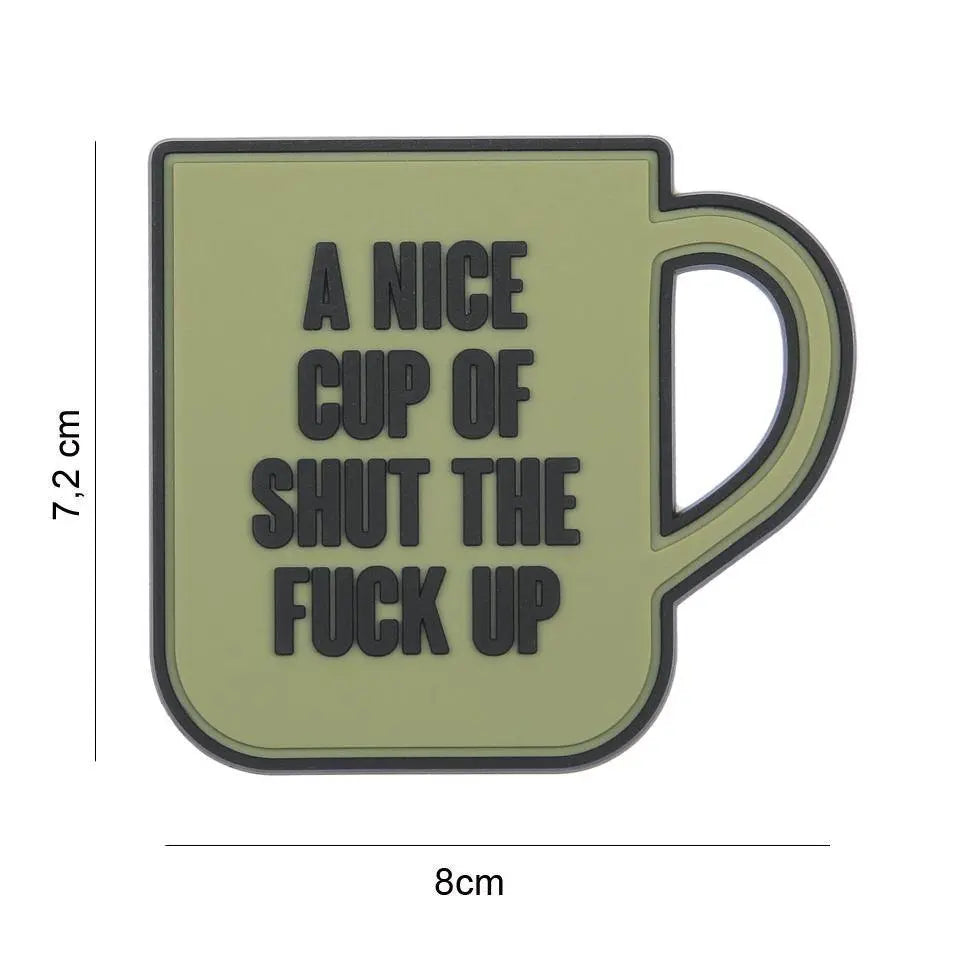 Patch velcro A nice cup of shut the fuck up WARZONESHOP