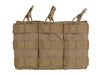 Pouch Triplu Open Top MOLLE 5.56 WARZONESHOP