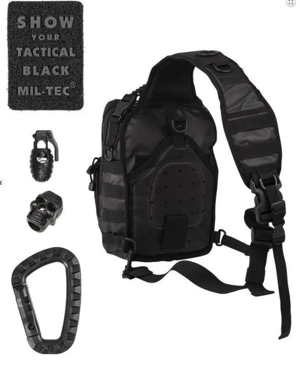 Rucsac Tactical Black one strap 10l Mil-Tec WARZONESHOP