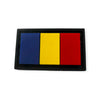 Set 2 patch-uri PVC Drapel Romania 2.5 x 1.5 cm cu prindere velcro hook & loop WARZONESHOP
