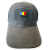 Set 2 patch-uri PVC Drapel Romania 2.5 x 1.5 cm cu prindere velcro hook & loop WARZONESHOP