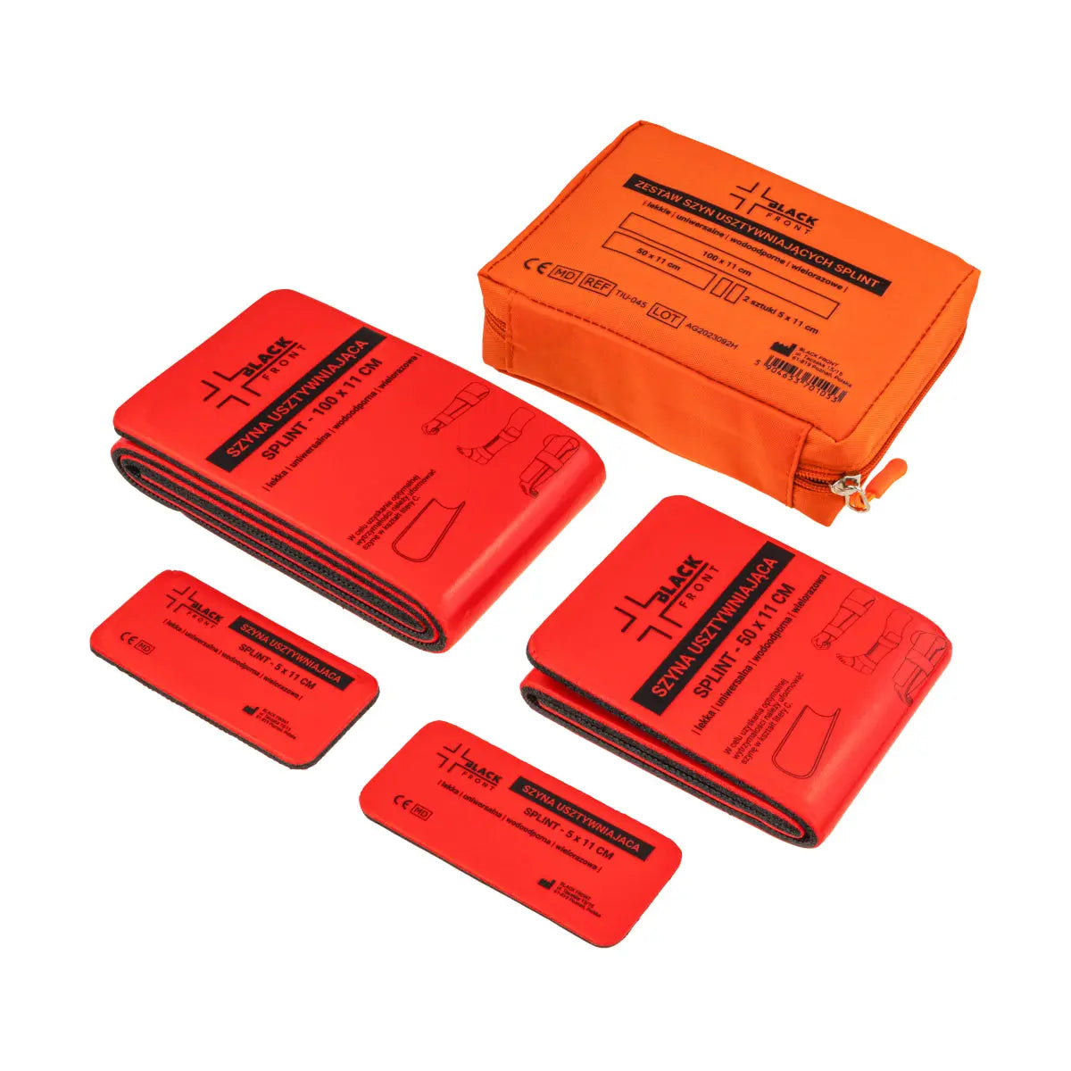 Set 4 atele flexibile BlackFront prim ajutor WARZONESHOP