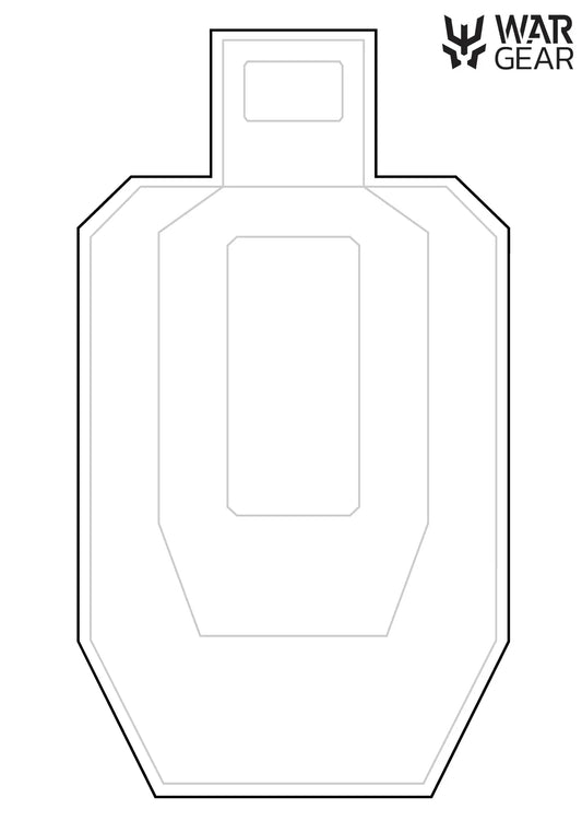 Set 50 tinte tip IDPA antrenament 50x70 cm WARZONESHOP