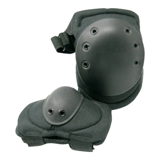 Set genunchiere + cotiere negre Royal WARZONESHOP
