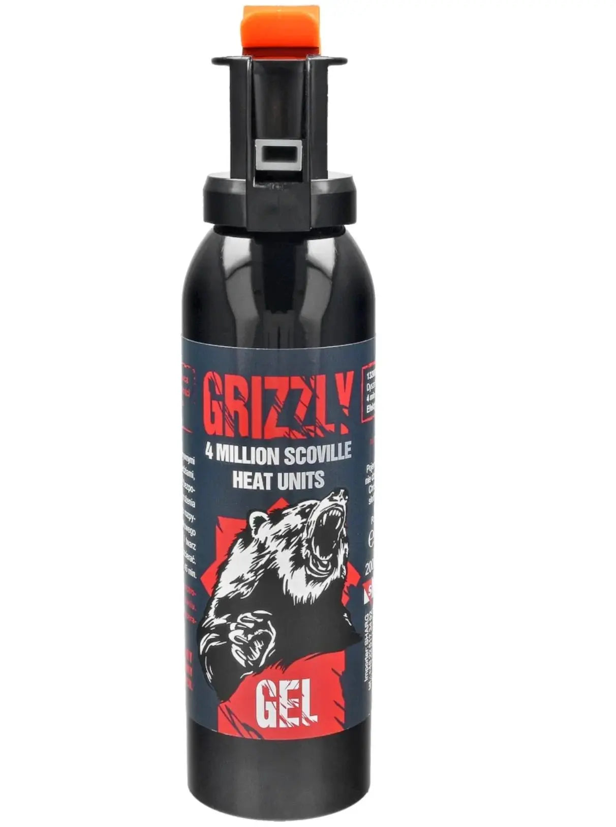 Spray autoaparare URS Sharg Grizzly Gel Pepper Spray 4mln SHU, 26.4% OC, 200ml WARZONESHOP